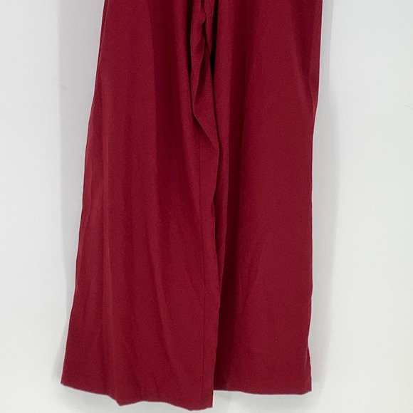 NEW! Dessy Collection Size 16 Spaghetti Strap Jumpsuit Burgundy $263 msrp J1-12 - Picture 8 of 10
